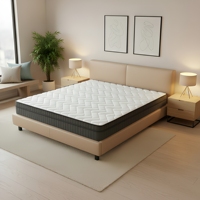 Meubles de chambre à coucher au design moderne et luxueux, lit orthopédique en mousse à mémoire de forme, ressorts personnalisés, matelas hybride compressé enroulable dans une boîte