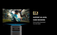 Projecteur de cinéma maison intelligent Yinzam P22 Mini DLP, décodage HD 4K, LED, batterie puissante, WiFi, BT, Android, mise au point automatique, courte portée