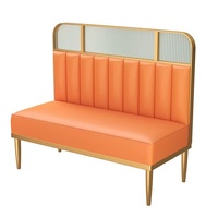 Ensemble de meubles de restaurant, table et chaises de salle à manger en métal fer forgé, style moderne et luxueux pour hôtel et restaurant commercial