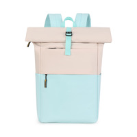 Sac à dos enroulable grande capacité personnalisé avec fermeture éclair, sac à dos de sport pour ordinateur portable, idéal pour les étudiants et les professionnels