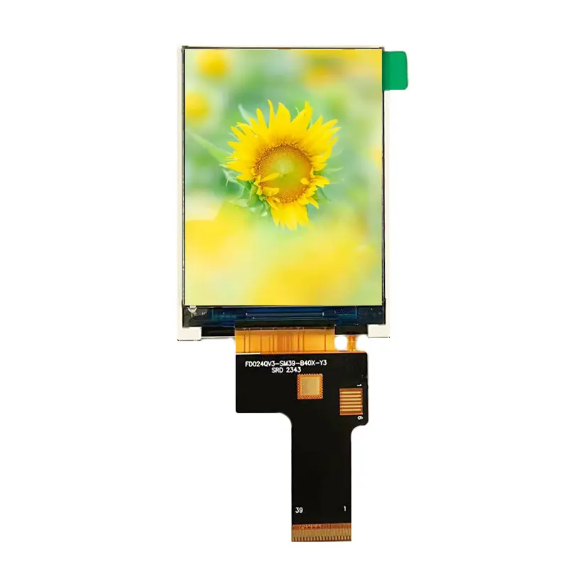 หน้าจอ LCD ขนาดเล็ก 2.4 นิ้ว TFT LCD โมดูลจอแสดงผล ILI9340X 240*320 39pin กล้องดิจิตอล Lcm MCU ผู้ผลิตเดิม 2.4 นิ้ว Lcm