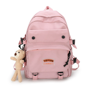Nueva mochila escolar para niñas, versión coreana, mochila Ins Middle Campus, estudiante alto informal de gran capacidad hecho a medida - Product Image 5