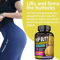 Complément Herbal Naturel à Base d'Extraits Végétaux en Gélules pour l'Augmentation des Hanches et des Fesses BBL, Fesses Plus Volumineuses, 60 Capsules