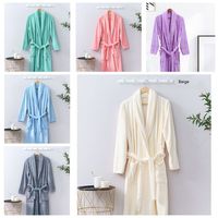 Peignoir de Bain Mixte Doux et Épais en Polaire Microfibre, Prix de Gros, Pyjama Femme et Homme, avec Logo Personnalisé
