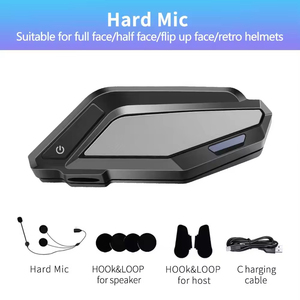 Casque de moto L8 Casque d'écoute sans fil Rider avec microphone HD Haut-parleurs stéréo pour l'équitation - Product Image 6