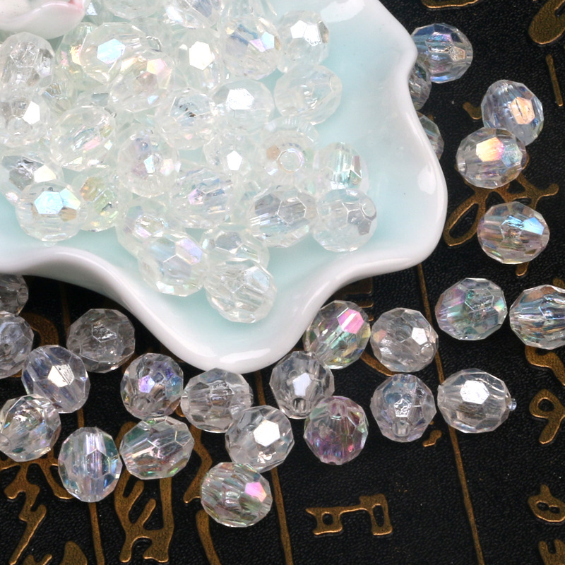 Perles d'angle transparentes blanc AB