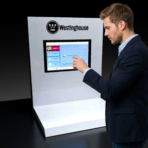 Westinghouse <b>Acrylic</b> <b>Display</b> <b>Stand</b> With LCD Screen Vertical Desktop Shelf Modern Glossy Finish Pre-Assembled - Product Image 1