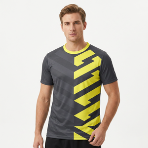 Camiseta Deportiva Unisex OEM de Spandex/Poliéster, Sin Costuras, Color Degradado, Absorbe el Sudor, Secado Rápido, Transpirable, Elástica en Cuatro Direcciones - Product Image 1