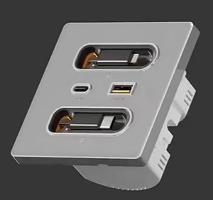 ปลั๊กติดผนังอเนกประสงค์ สายเคเบิลแบบยืดหดได้ ช่องเสียบชาร์จเร็ว PD - Product Image 2