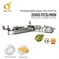 Machine à fabriquer des bâtonnets de papier solides à grande vitesse pour glaces et sucettes, avec enrouleur, PLC et moteur à engrenages