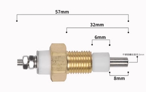 قضيب غلاية كهربائي مسبار درجة حرارة عالية من الفولاذ المقاوم للصدأ M12 * من Taidacent لقطع غيار المياه - Product Image 2