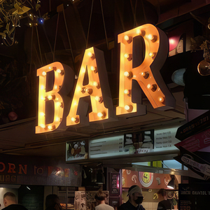 Không có moq 3D kim loại marquee chữ dẫn ánh sáng lên chữ cổ điển dẫn marquee chữ cho tường trang trí nội thất cửa hàng dấu hiệu phía trước - Product Image 3