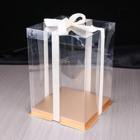 Boîtes à Gâteaux Transparentes en Gros avec Ruban, Emballage Présentoir pour Pâtisserie d'Anniversaire