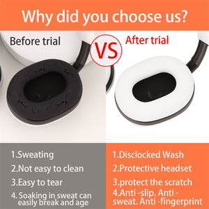 Funda protectora completa de silicona para auriculares para <span class=keywords><strong>Sony</strong></span>, para la cámara de audio <span class=keywords><strong>Sony</strong></span>, de la serie INZONE H7 <span class=keywords><strong>H9</strong></span> (no incluye auriculares), de la serie INZONE H7 <span class=keywords><strong>H9</strong></span>, con la opción de no incluir auriculares. - Product Image 3