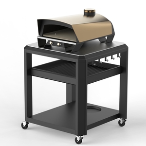 Four à <span class=keywords><strong>pizza</strong></span> et grill 2-en-1 de 12 pouces en acier inoxydable de qualité supérieure, au <span class=keywords><strong>gaz</strong></span> et au granulés, avec sécurité flamme et allumage piézoélectrique, modèle 676-23 - Product Image 3