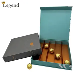 2024 Nieuwe Ontwerp Elegante Chocolade Kartonnen Geschenkverpakking Dozen Custom Logo Luxe Cadeau Chocolade Magnetische Doos