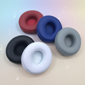 Coussinets d'oreille de remplacement en cuir d'agneau et mousse à mémoire de forme, isolation phonique, pour Beats Solo2 <span class=keywords><strong>Solo3</strong></span> - Product Image 3