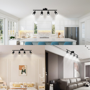 LED Ceiling <b>Spotlight</b>,Adjustable Kitchen Lights Ceiling Including Spot Lights Ceiling with Rotatable Heads for Kitchen Hallway - Product Image 5