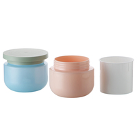 ODM OEM offre spéciale de pot cosmétique vide en plastique PET de forme ronde couleur personnalisée pour fabricant de crème de soin/vente en gros