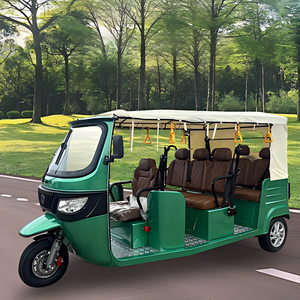 Fournisseur d'usine – Tricycle Tuk Tuk 200CC à 3 roues avec side-car, carrosserie ouverte, 3 rangées de sièges pour passagers - Product Image 1