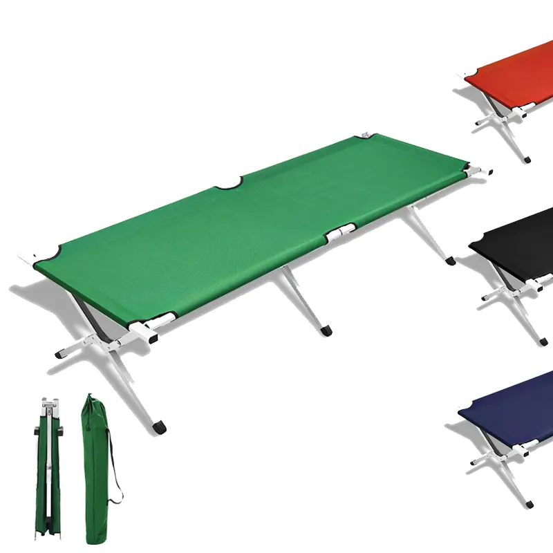 Folding Portable Lightweight Camping Bed Single Cot 600D Carrying Bag Camp Tent Camp Bed