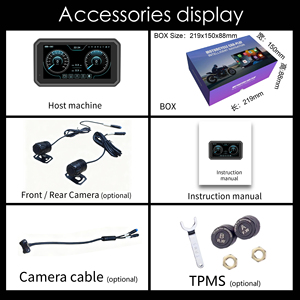 <span class=keywords><strong>BMW</strong></span>バイク用スマートスクリーン、ワイヤレスCarPlay対応、6～7インチタッチスクリーン、IP67防水、デュアルBluetooth、音声コントロール＆盗難防止機能搭載 - Product Image 6