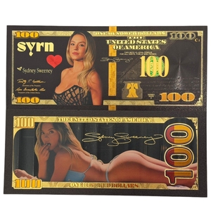 2026 Amerika Sydney Sweeney bankbiljet in 24K zwart verguld goud voor cadeaus - Product Image 2