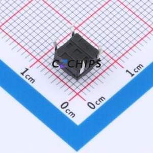 TS017-CBY1EH6.0 Tactile Switch Through hole-4P,6.1x6.1mm Switch Single Pole Single Throw Round Button 1.8N Through Hole - Product Image 2