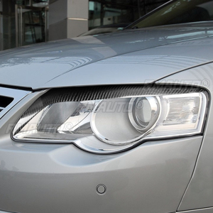 1 par de cubiertas de fibra de carbono real para faros delanteros de coche, para Volkswagen Magotan R36 2007 2008 2009 2010 - Product Image 6