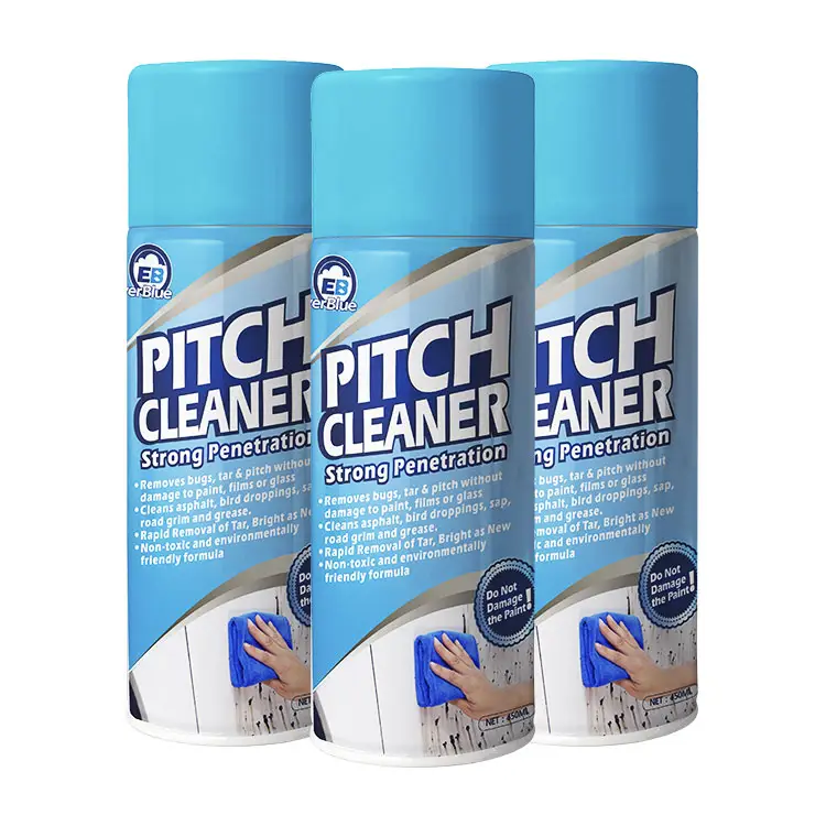 Nuevos productos para el cuidado del coche Pitch Cleaner Spray de limpieza 450mL para aflojar insectos atascados/Alquitrán