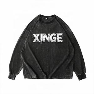 Sudadera con Capucha para Hombre, Estilo Urbano, Vintage, Lavada, Casual Americana, 100% Algodón, Cuello Redondo, Estampado Gráfico Personalizado, Corte Holgado, Novedad 2026 - Product Image 1