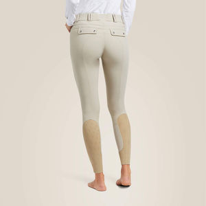 Pantaloni da <span class=keywords><strong>equitazione</strong></span> professionali da donna a vita alta traspirante ed estensibile per la competizione a cavallo - Product Image 2