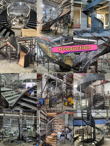 บันไดวน DF บันไดวนแฟนซี บันไดวนในร่มพร้อมราวบันไดกระจก ชุดราวจับ / บันไดวนกลางแจ้ง - Product Image 2