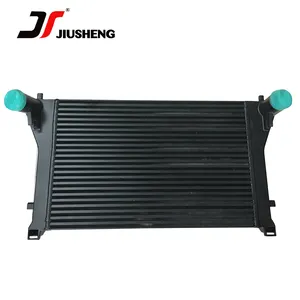 Mesin Konstruksi aluminium Radiator Vw Mk7 mesin pendingin minyak JS kinerja Intercooler untuk Audi A3 S3 Golf 7 GTI R MK7 EA888