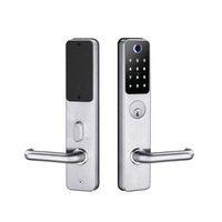 Cerradura Inteligente para Puerta con Huella Dactilar, Contraseña, Tarjeta IC, Control Remoto Ttlock Tuya, Entrada sin Llave, Cerradura para Puerta Principal para el Hogar