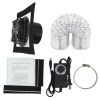 Kit de Ventilación Ajustable con Potente Ventilador de Extracción y Kit de Tubo de Extracción con Brida para Ducto para Caja de Impresora 3D
