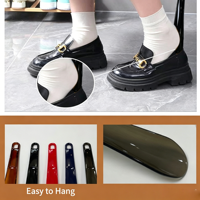 Chausse-pieds en plastique à long manche de 25 cm, 2 pièces avec trous de suspension, conception extra longue pour hommes et femmes