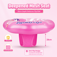 Bouée de natation et siège gonflable Swimbobo pour bébés et tout-petits, en PVC écologique, flotteur rond pour piscine