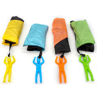 Mini-parachute lanceur manuel pour enfants – Jouet d'extérieur amusant et éducatif pour le sport et le jeu