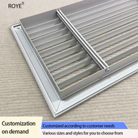 Grille de retour de ventilation d'air à charnière moderne personnalisée persienne de filtre nouvelle Offre Spéciale extérieure taille personnalisée retour d'évent