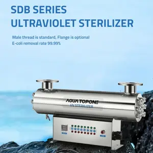 Vente en gros de filtres UV ultraviolets industriels en acier inoxydable à haut débit purificateur d'eau équipement de filtration