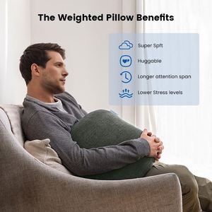 หมอนทรงกลมนุ่มแบบมีน้ำหนัก สไตล์ Ins  ปรับแต่งได้ตามต้องการ  ช่วยให้นอนหลับสบาย  พร้อมโลโก้สั่งทำพิเศษ - Product Image 5
