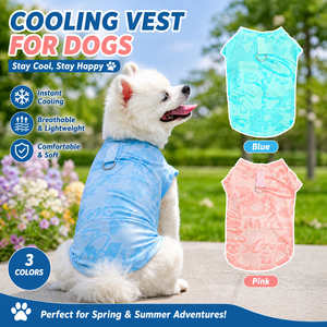 <span class=keywords><strong>Camiseta</strong></span> Refrigerante para Perros, de Seda de Hielo, Transpirable, Ligera, de Secado Rápido, Ropa de Verano para Mascotas, Chaleco Cómodo para Caminar al Aire Libre - Product Image 1