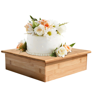 Colección de soportes de pastel de bambú natural tallado a mano adecuado para Mini soporte de postre de caramelo y exhibición de cupcakes - Product Image 1