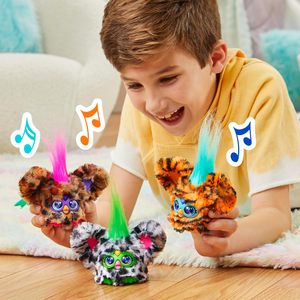 Mini Amico Dinosauro Giocattolo Elettronico in Peluche Corto per Bambini e Bambine Nero Bianco Parlante con Musica Serie 5 Regalo per la Scuola Età <span class=keywords><strong>6</strong></span>+ - Product Image 4