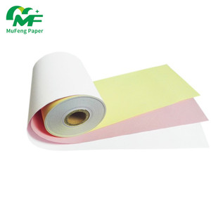 <strong>Carbon</strong> Less <strong>Paper</strong> 2ply 3ply 4ply 100% Virgin Wood Pulp <strong>Paper</strong> <strong>Roll</strong> with Multiple Colors Office Use NCR 76mm X60mm/x65mm - Product Image 4