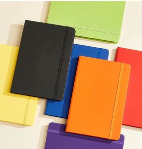 Academic <b>A5</b>/A6 Logo Customized Pu Leather <b>Diary</b> Planner Custom Elastic Band Hardcover Portable Budget Mini Pocket Notebook - Product Image 3