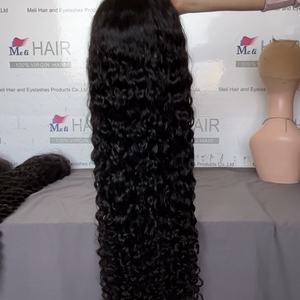 Perruque frontale en dentelle de cheveux humains HD 13x6, ondulations profondes, 30 pouces, en promotion, lisses, ondulées, bouclées effet mouillé - Product Image 3