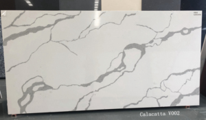 Cuarzo Artificial Blanco Calacatta, Losa Grande, Modelo Moderno 3D, 20 mm de Grosor, para Encimeras de Cocina, Mesas y Tocadores de Villas - Product Image 4