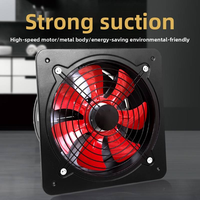 Ventilateur d'extraction puissant de 14 pouces pour cuisine industrielle, construction en acier au carbone, roulement à billes, pour extraction de fumée par fenêtre